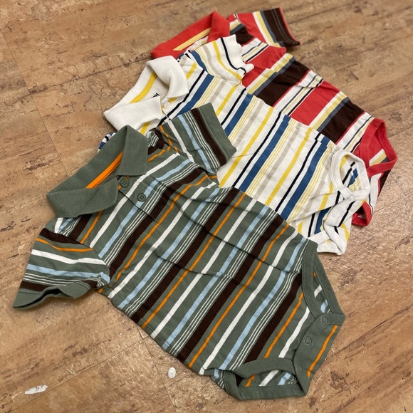 OshKosh B'gosh Other - Osh Kosh Polo striped Onesie Lot - 18 months